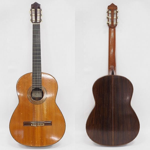 実際に弊社で買取させて頂いた★【使用感有り】Kuniharu Nobe/野辺邦治 1970 クラシックギター/ガットギター ハードケース付の画像 1枚目