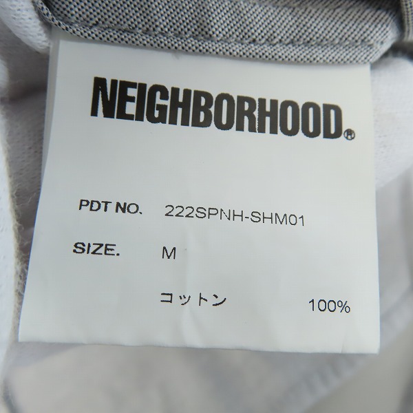 実際に弊社で買取させて頂いたNEIGHBORHOOD/ネイバーフッド NEW ARRIVAL STREAM/長袖シャツ/222SNH-SHM01/Mの画像 3枚目