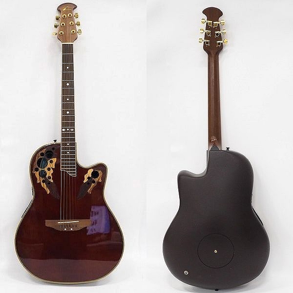 実際に弊社で買取させて頂いた★Ovation/オベーション Celebrity Deluxe CS247 エレアコ/アコースティックギター/アコギ ハードケース付の画像 1枚目