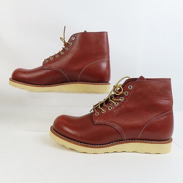 実際に弊社で買取させて頂いたREDWING/レッドウィング プレーントゥブーツ 茶 9105 /US9の画像 3枚目