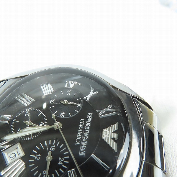 実際に弊社で買取させて頂いた【ジャンク/動作未確認】EMPORIO ARMANI/エンポリオ アルマーニ CERAMICA/セラミカ 腕時計 AR-1400の画像 5枚目