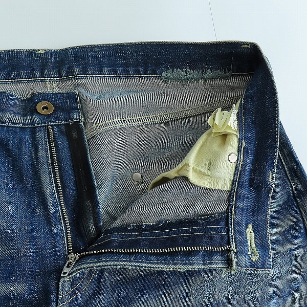 実際に弊社で買取させて頂いたNEIGHBORHOOD/ネイバーフッド BASIC STRAIGHT リペア加工 デニムパンツ 07EX/DCNH-PT-07/Lの画像 5枚目