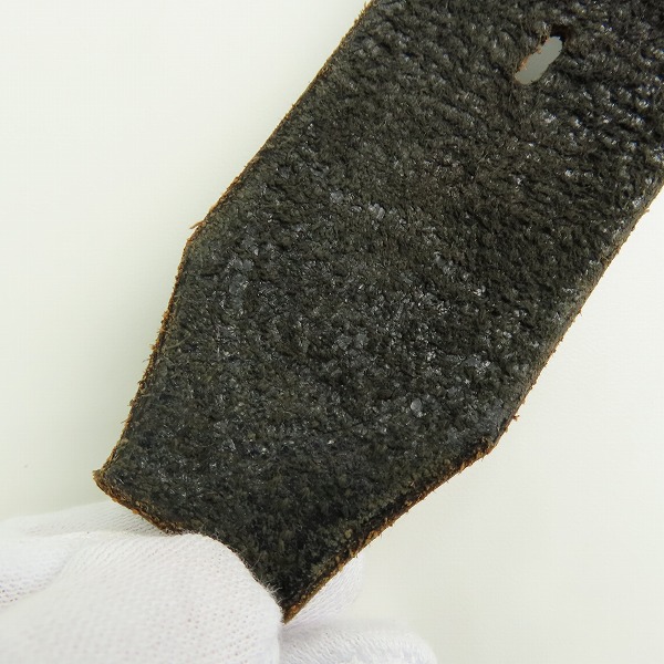 実際に弊社で買取させて頂いたHTC BLACK/エイチティーシー ブラック パイソン レザーベルトの画像 5枚目