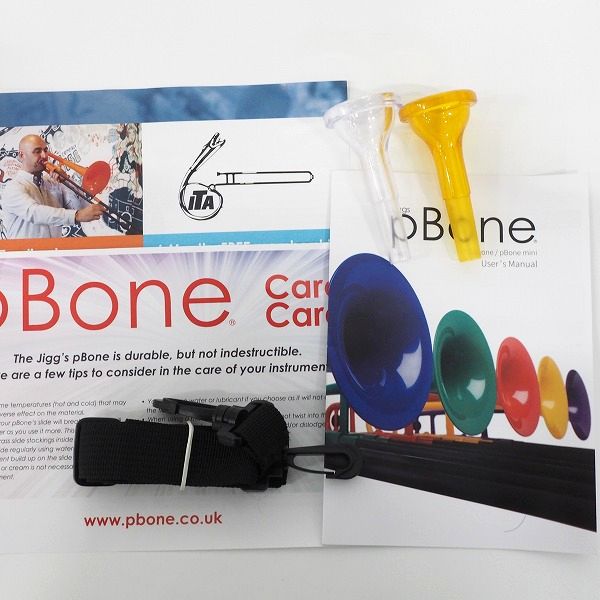 実際に弊社で買取させて頂いた★Jiggs pBONE/ピーボーン プラスチック製トロンボーン オレンジ ソフトケース付の画像 7枚目