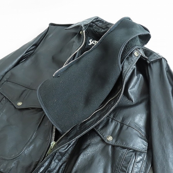 実際に弊社で買取させて頂いたSchott/ショット USA製 A-2 ボアライナー付き レザー フライトジャケット40の画像 2枚目