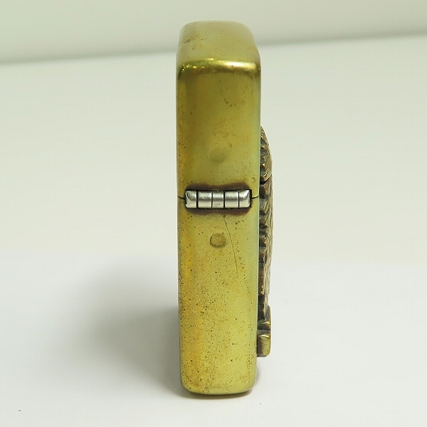 実際に弊社で買取させて頂いたZIPPO/ジッポー HARLEY-DAVIDSON/ハーレーダビッドソン イーグルメタル貼り ゴールド 1992年製の画像 2枚目