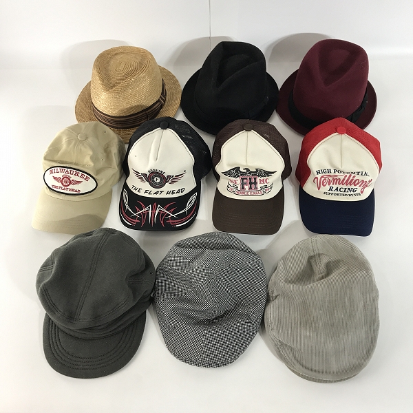 実際に弊社で買取させて頂いた【おまとめ】THE FLAT HEAD/フラットヘッド メッシュキャップ /ハット 等 帽子