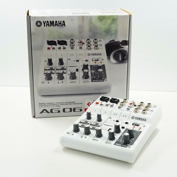 実際に弊社で買取させて頂いたYAMAHA/ヤマハ AG06 ウェブキャスティングミキサー アナログミキサー 通電確認済み