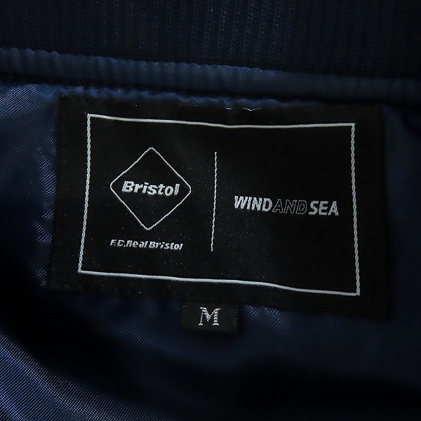 実際に弊社で買取させて頂いたF.C.Real Bristol×wind and sea/エフシーレアルブリストル×ウィンダンシー 22SS スタジャン FCRB-WDS-22S-01/Mの画像 2枚目