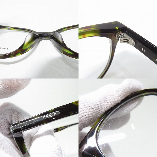 実際に弊社で買取させて頂いたPRADA JOURNAL/プラダ ジャーナル メガネフレーム アイウェア VPR07T-Fの画像 7枚目