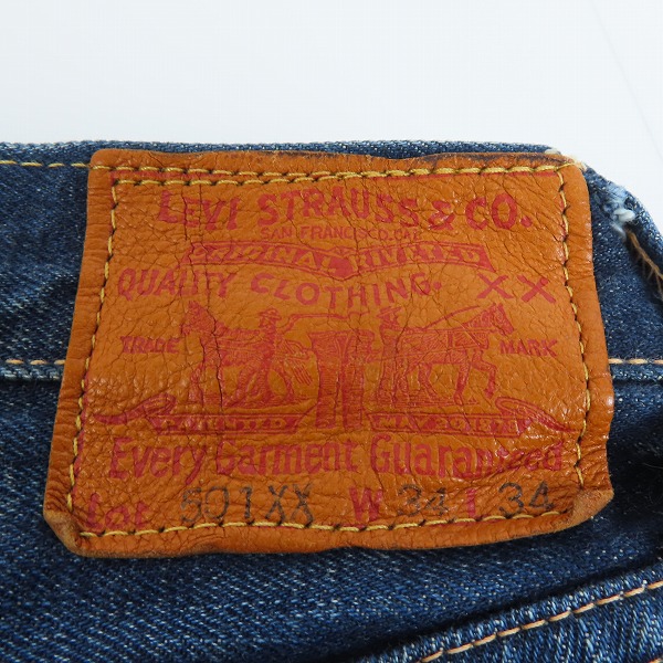 実際に弊社で買取させて頂いたLEVI'S/リーバイス 1947モデル  復刻 501XX 赤耳 デニムパンツ 47501-0047 /W34 L34の画像 2枚目