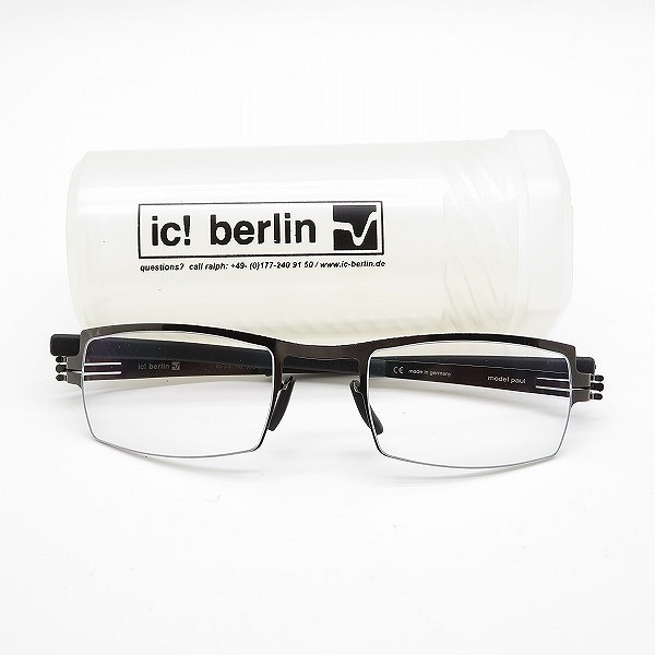 実際に弊社で買取させて頂いたic! berlin/アイシーベルリン model paul メガネフレーム/眼鏡/アイウェア 863424の画像 9枚目