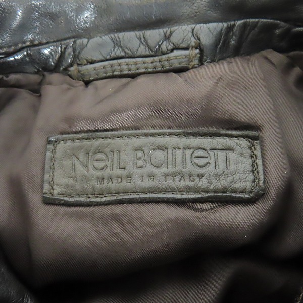 実際に弊社で買取させて頂いたNeil Barrett/ニールバレット レザージャケットの画像 2枚目