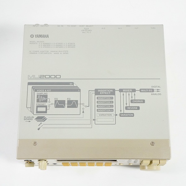 実際に弊社で買取させて頂いたYAMAHA/ヤマハ MU2000 DTM 音源モジュール 通電確認済みの画像 4枚目