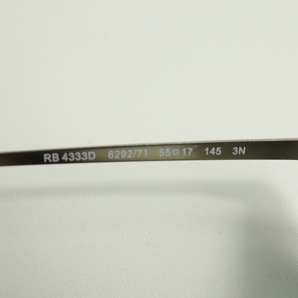 実際に弊社で買取させて頂いたRay-Ban/レイバン ウエリントン サングラス/アイウェア RB4333D 6292/71 の画像 7枚目