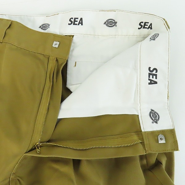 実際に弊社で買取させて頂いた【未使用】WIND AND SEA × DICKIES/ウィンダンシー × ディッキーズ WORK TROUSERS WDS-20S-PT-01/XLの画像 6枚目
