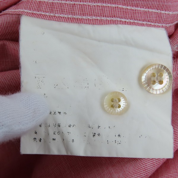 実際に弊社で買取させて頂いたJUNYAWATANABE COMME des GARCONS MAN/ジュンヤワタナベ コムデギャルソンマン 切り替えボタンシャツ/Lの画像 3枚目