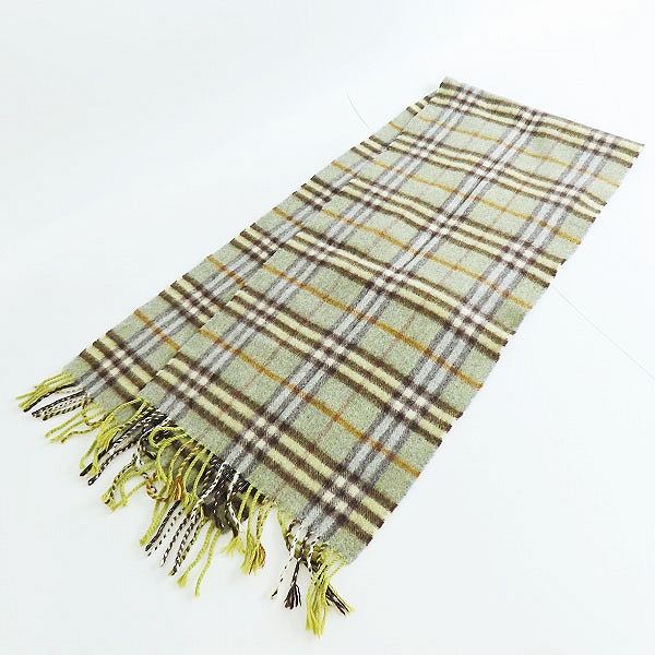 実際に弊社で買取させて頂いたBURBERRY LONDON/Burberrys/バーバリー マフラー 2点セットの画像 2枚目