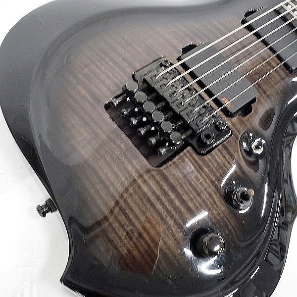 実際に弊社で買取させて頂いた★ESP/イーエスピー E-II FRX FM See Thru Black Sunburst 変形エレキギター ENG搭載 ハードケース付きの画像 6枚目
