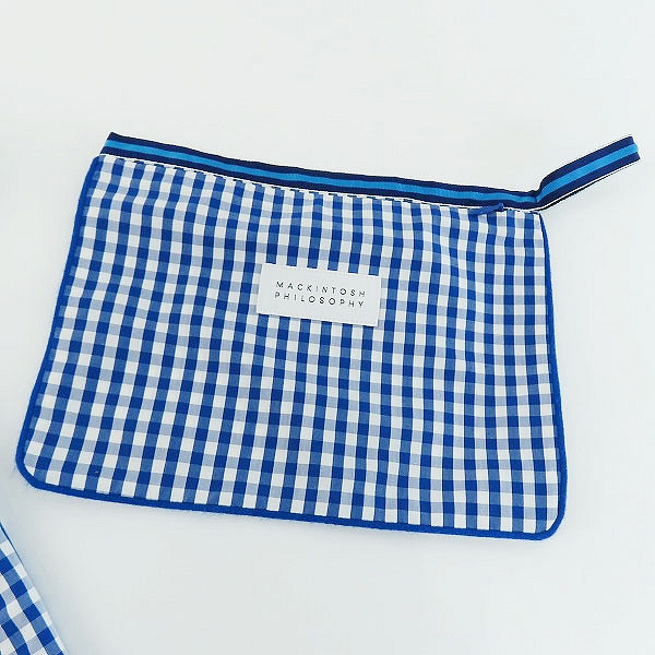 実際に弊社で買取させて頂いた【未使用】MACKINTOSH PHILOSOPHY/マッキントッシュ チェック フード ジップアップジャケット/38の画像 5枚目