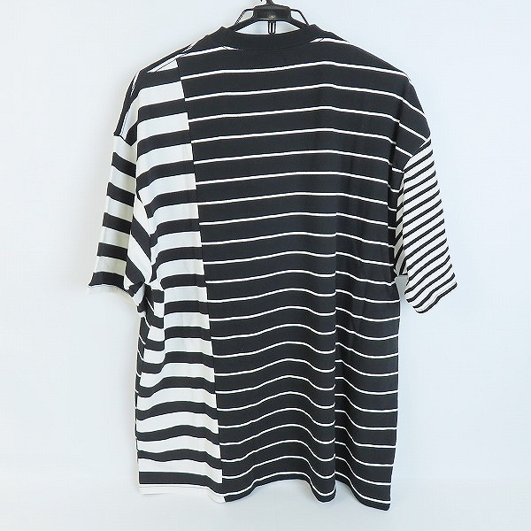 実際に弊社で買取させて頂いたBEAMS/ビームス マルチボーダー柄 胸ポケット付き 半袖カットソー/XLの画像 1枚目