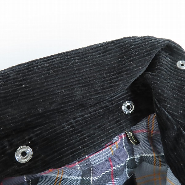 実際に弊社で買取させて頂いたBarbour/バブアー TRANSPORT JACKET/トランスポート ワックスジャケット ブラック MWX1678BK91/34の画像 7枚目