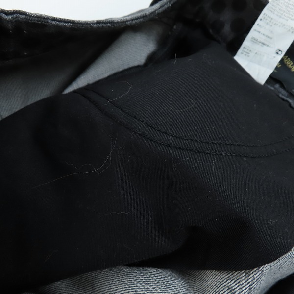 実際に弊社で買取させて頂いた【JPタグ】DOLCE&GABBANA/ドルチェ&ガッバーナ DENIM ドット柄 ストレッチパンツ G647LD/G8Q60/50の画像 9枚目