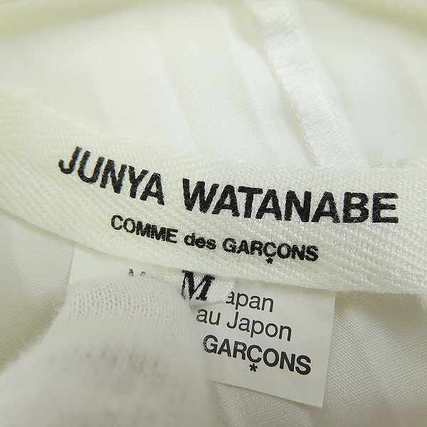 実際に弊社で買取させて頂いたJUNYA WATANABE COMME des GARCONS/ジュンヤワタナベコムデギャルソン 変形プリーツ シャツ JP-B022/Mの画像 2枚目