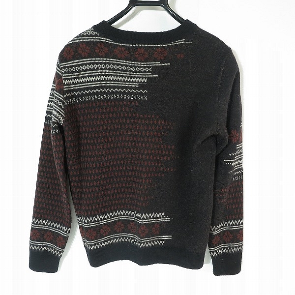 実際に弊社で買取させて頂いたFACTOTUM/ファクトタム アシンメトリージャガードニット 01090122の画像 1枚目