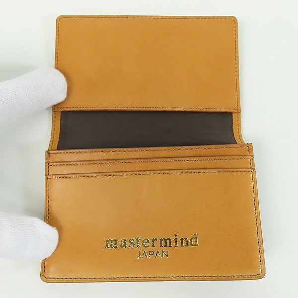 実際に弊社で買取させて頂いたmastermind JAPAN/マスターマインドジャパン カードケース 名刺入れ ゴールドの画像 3枚目