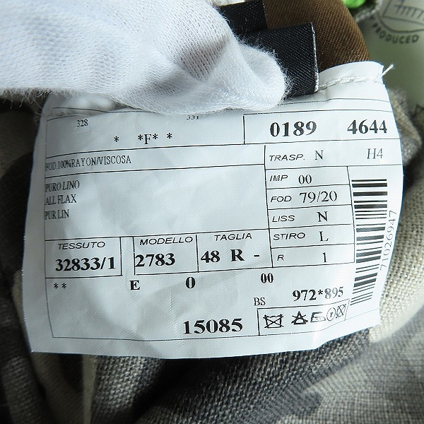 実際に弊社で買取させて頂いたHYDROGEN × LUIGI BIANCHI MANTOVA/ハイドロゲン×ルイジビアンキ ダブルジャケット/48の画像 5枚目