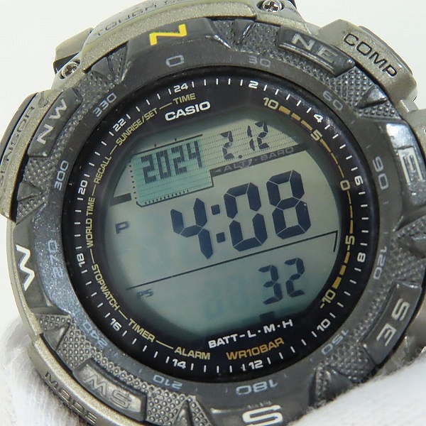実際に弊社で買取させて頂いたCASIO/カシオ PROTREK/プロトレック トリプルセンサー ソーラー PRG-240T の画像 5枚目