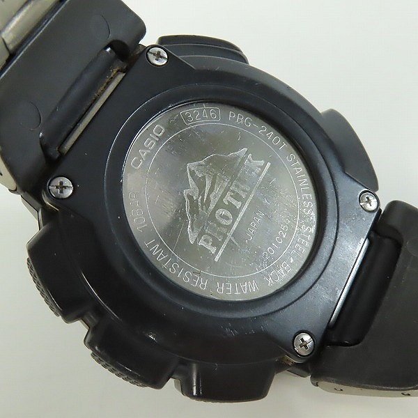 実際に弊社で買取させて頂いたCASIO/カシオ PROTREK/プロトレック トリプルセンサー ソーラー PRG-240T の画像 4枚目