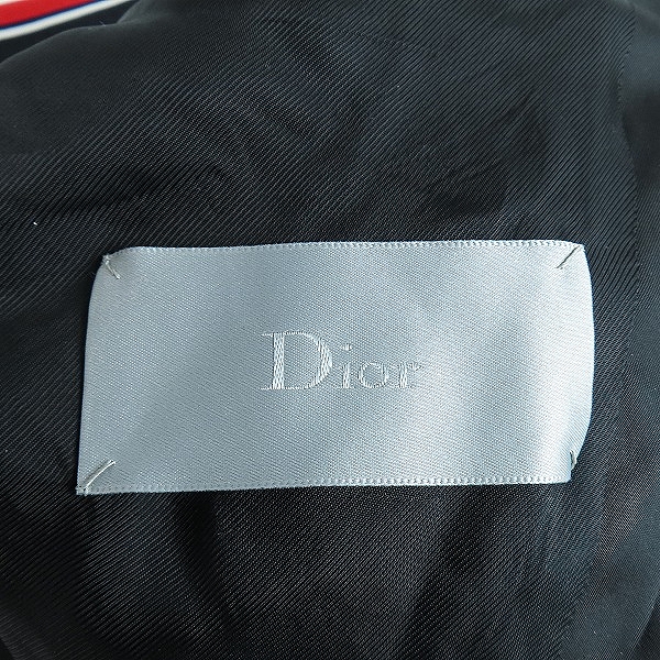 実際に弊社で買取させて頂いたDIOR HOMME/ディオール オム 18SS roses patches jacket/ローズ刺繍ナイロンボンバージャケット 733C454M3962/48の画像 4枚目