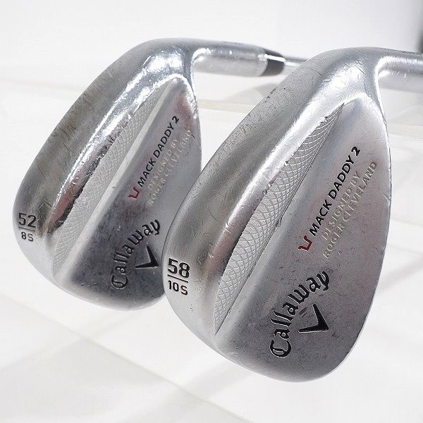 実際に弊社で買取させて頂いたCallaway/キャロウェイ MACK DADDY 2 FORGED/フォージド ウェッジ 52°/8S・58°/10S 2本セット N.S.PRO