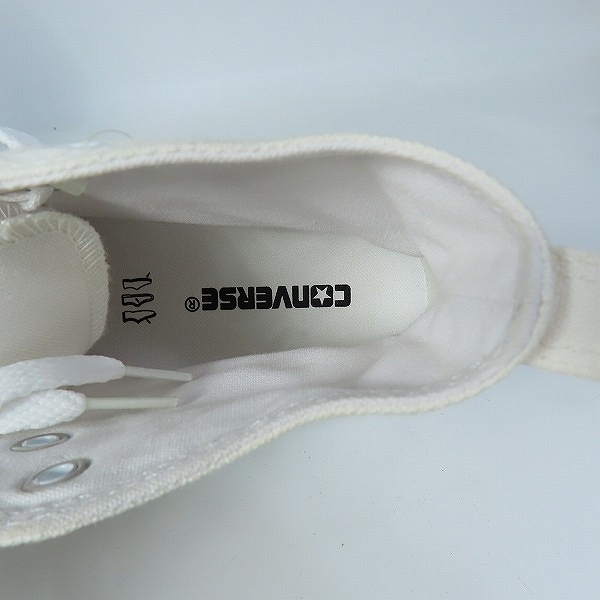 実際に弊社で買取させて頂いたCONVERSE/コンバース ALL STAR AS WORKBOOTS CV RGD M HI 2 オールホワイト/26の画像 4枚目