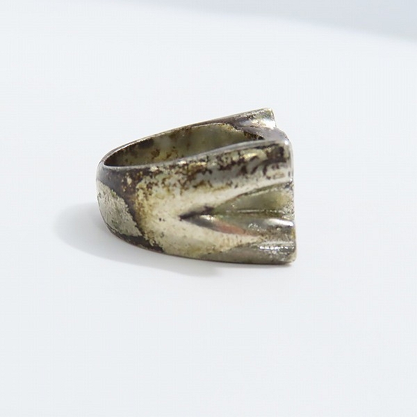 実際に弊社で買取させて頂いたUNDERCOVER/アンダーカバー SV925 ダイヤ ボーン リング/13.5-15号の画像 3枚目