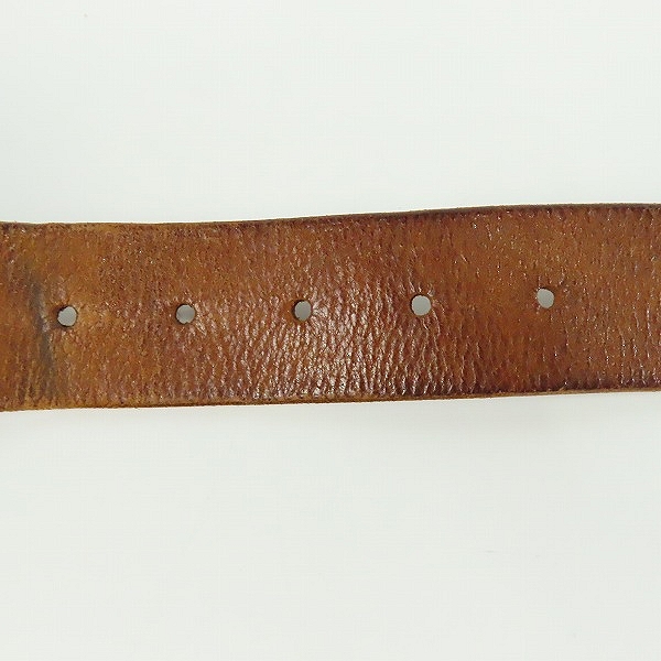 実際に弊社で買取させて頂いたDIESEL/ディーゼル イタリア製 スタッズ/ロゴ レザーベルト 90/36の画像 7枚目