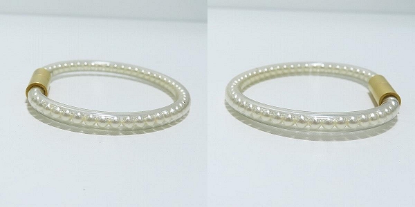 実際に弊社で買取させて頂いたCHANEL/シャネル チューブブレスレット フェイクパール  00 Sの画像 2枚目