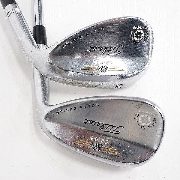 実際に弊社で買取させて頂いたTitleist/タイトリスト BV/ボーケイデザイン SM4 ウェッジ 52°/08,58°/09 2本セットDynamic Gold FLEX：S200の画像 3枚目
