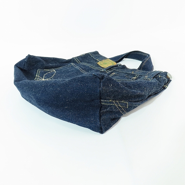 実際に弊社で買取させて頂いたSUGAR CANE/シュガーケーン 沖縄砂糖黍 デニム 2WAY ショルダー トートバッグの画像 2枚目
