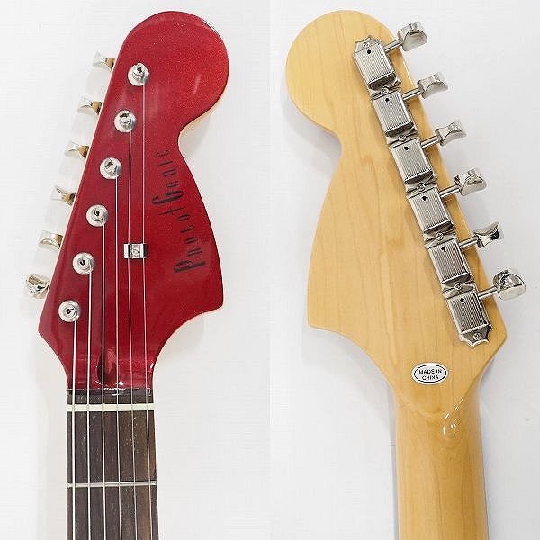 実際に弊社で買取させて頂いた★PhotoGenic/フォトジェニック MG-200 ムスタングType マッチングヘッド エレキギター ソフトケース付 の画像 2枚目