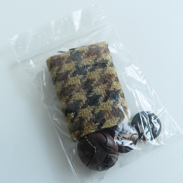 実際に弊社で買取させて頂いたBEAMS PLUS×Harris Tweed/ビームス プラス×ハリスツイード 千鳥格子柄 胡桃ボタンテーラードジャケット 38-16-0117-803/XLの画像 8枚目