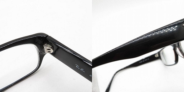 実際に弊社で買取させて頂いたRay-Ban/レイバン スクエア型 アイウエア/メガネフレーム RB5220 2000の画像 8枚目