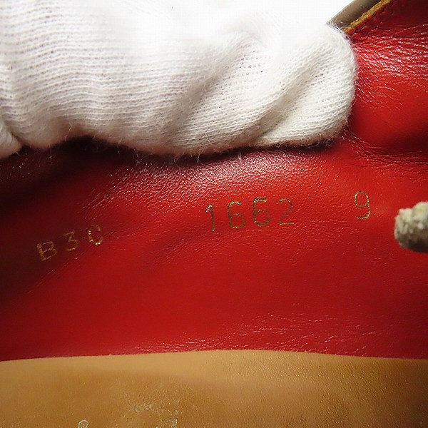 実際に弊社で買取させて頂いたR.J.B FLAT HEAD/フラットヘッド スエード レザー シューズ/9の画像 5枚目