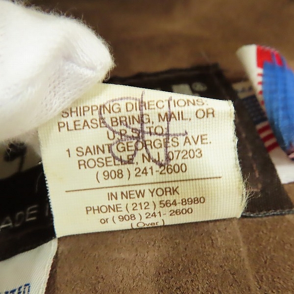 実際に弊社で買取させて頂いたSchott/ショット ムートン ダブル ライダースジャケット 40の画像 4枚目