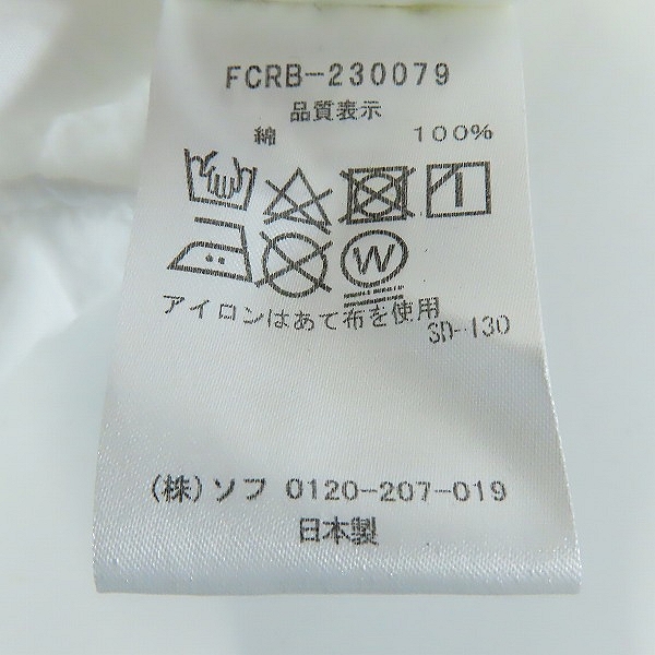実際に弊社で買取させて頂いたF.C. Real Bristol/エフシーレアルブリストル  23SS BIG LOGO L/S BAGGY SHIRT 長袖シャツ FCRB-230079/Lの画像 3枚目