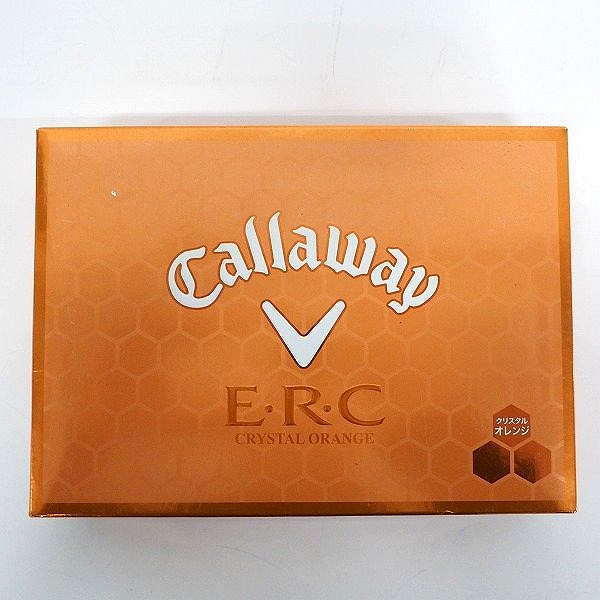 実際に弊社で買取させて頂いた【未使用】Callaway/キャロウェイ E・R・C ゴルフボール クリスタルオレンジ 1ダースの画像 2枚目