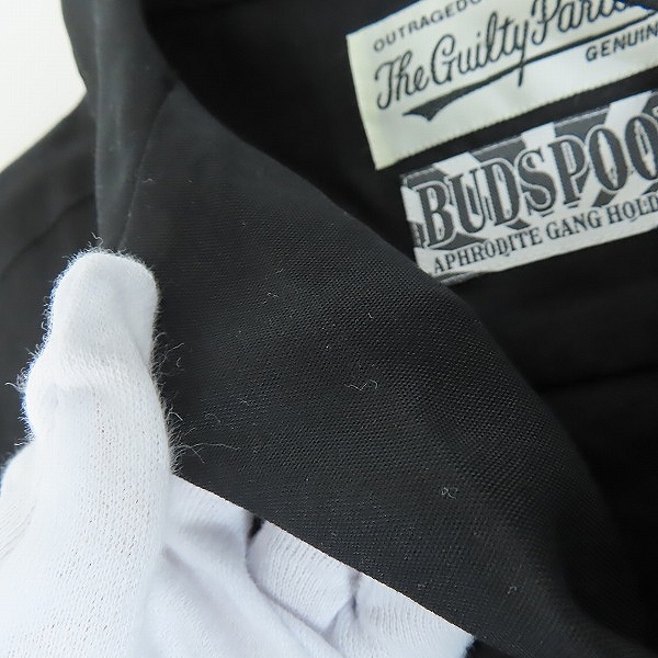実際に弊社で買取させて頂いたWACKO MARIA×BUDSPOOL/ワコマリア×バッズプール 舐達麻 50'S SHIRT L/S NMD-WM-OC04 BLACK Mの画像 6枚目