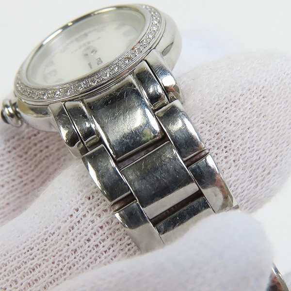 実際に弊社で買取させて頂いたGIVENCHY/ジバンシィ シェル文字盤 ラウンド レディース ウォッチ【動作未確認】の画像 6枚目